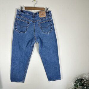 VTG Levi's Jeans Womens 550 Relaxed Fit Tapered Leg Blue Mom Jeans W34 L30
